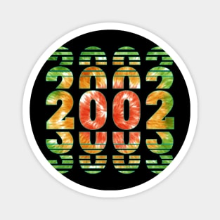 Tie Dye 2002 Birthday Magnet